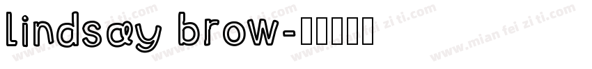 lindsay brow字体转换